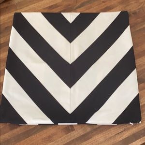 Chevron Zig Zag/Stripe Black & White Pillow Cover